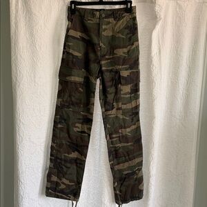 Forever 21 Camouflage Cargo Pants - Green/Brown/Black